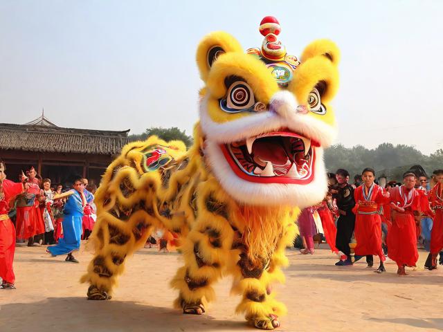 九游体育网站_ 乡村传统舞狮比赛，文化的节奏与运动的激情